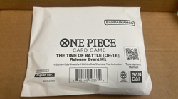 ONE PIECE THE TIME OF BATTLE OP 16 RELEASE EVENT KIT IN HAND NEW & SEALED - Image 1