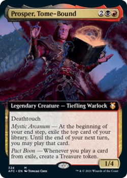 MTG Prosper, Tome-Bound - Extended Art, NM-Mint, English Commander: AFR - Image 1