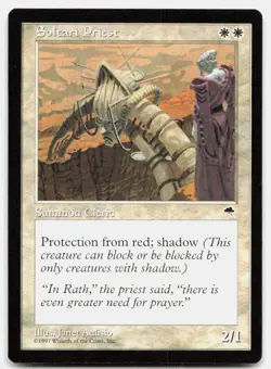 Soltari Priest 46 Uncommon Tempest Magic: The Gathering Near Mint - Image 1