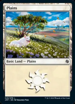 Plains (45) - Medium Play MTG Jumpstart - Image 1