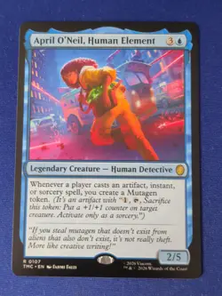 1x April O'Neil, Human Element, TMNT Commander, Magic MTG NM #TTM - Image 1