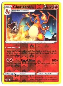 Charizard #025/185 - SWSH04: Vivid Voltage - Reverse Holofoil - Rare - Image 1