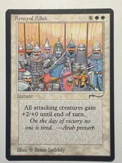 Army of Allah MTG Arabian Nights 1993 Magic NM/LP - Image 1