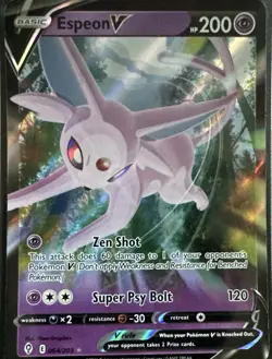 Espeon V 064/203 Holo V Rare Evolving Skies Pokemon Near Mint - Image 1