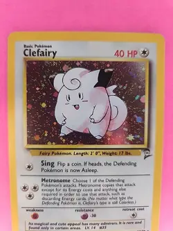 Clefairy Base Set 2 Holo Pokemon Card WOTC NM - Image 3