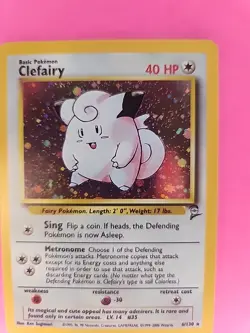 Clefairy Base Set 2 Holo Pokemon Card WOTC NM - Image 4