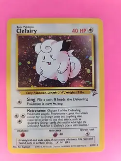 Clefairy Base Set 2 Holo Pokemon Card WOTC NM - Image 5