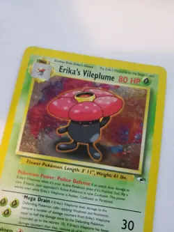 Erika's Vileplume Holo Pokemon Card Base WOTC - Image 5
