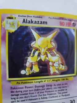 Alakazam Base Set Holo Pokemon Card WOTC - Image 3
