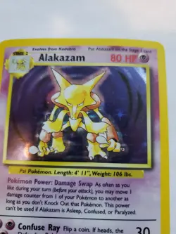 Alakazam Base Set Holo Pokemon Card WOTC - Image 5