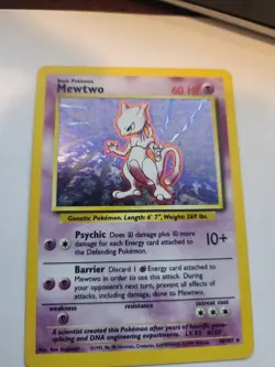 Mewtwo Base Set Holo Pokemon Card WOTC - Image 3