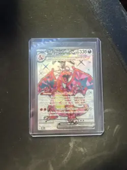 Charizard EX Ultra Rare Full Art 215/197 Obsidian Flames Pokemon Card NM/M - Image 1