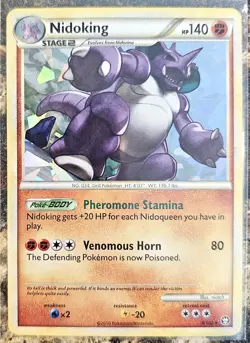 Pokemon 2010 Triumphant Nidoking 6 Cracked Ice NM - Image 1