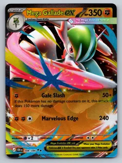 Pokemon TCG Mega Gallade ex 48/86 Chaos Rising Holo English | NM - Image 1
