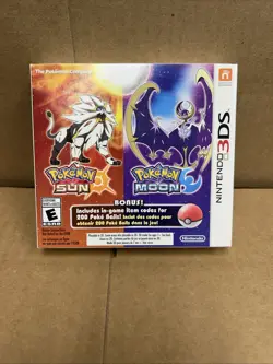 Pokemon Sun and Moon Double Pack Box Only NO GAMES - Image 1