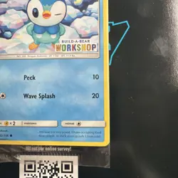 Pokemon Card Piplup 32/156 BUILD-A-BEAR WORKSHOP Promo Stamped SEALED 2018 D15 - Image 4