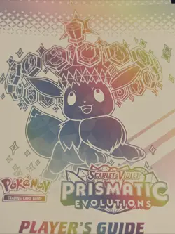 Pokemon TCG Prismatic Evolutions ETB Player's Guide Manual Book - Image 1