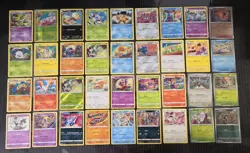 33 x Tomokazu Komiya Art Pokemon Cards Lot - Image 1