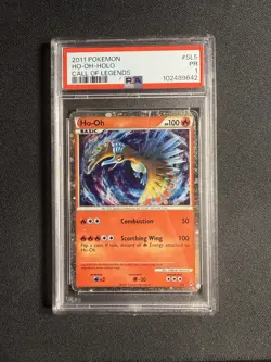 2011 POKEMON CALL OF LEGENDS #SL5 HO-OH-HOLO PSA 1 - Image 1
