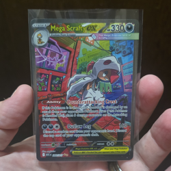 Pokemon Company Mega Scrafty EX 285/217 ASC Rare Full Art Foil EN HP 330 TCG - Image 1