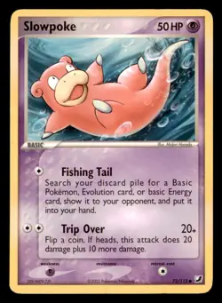 Slowpoke 72/115 Common Unseen Forces Pokemon Moderately Played - Image 1
