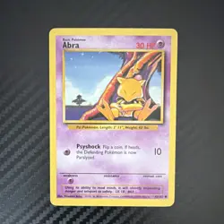 Pokemon Abra Base Set 43/102 Regular Common Basic 1999 - Image 1