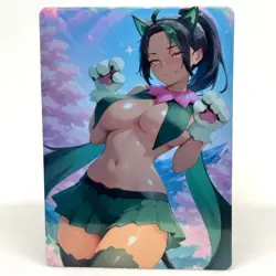 Pokemon Nemona Goddess Anime Waifu ACG Foil Card - Image 1