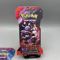 Pokemon Scarlet & Violet Destined Rivals Blister Sleeved Sealed Pack Lot Of 4x - Image 3