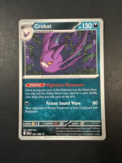 Crobat 051/086 Non Holo Rare (deck exclusive) Pokemon Chaos Rising CRI - Image 1