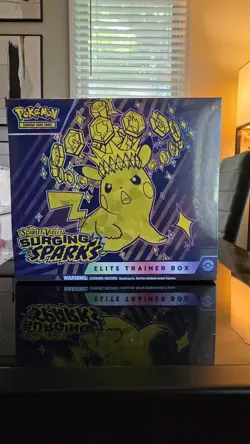 Pokemon Scarlet & Violet Surging Sparks Elite Trainer Box ETB - Factory Sealed - Image 1