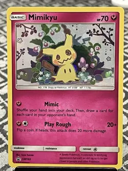 Pokemon Mimkyu Sm163 Holo Promo Mint - Image 1