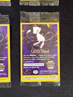 Pokemon The First Movie DRAGONITE MEWTWO ELECTABUZZ PIKACHU WB Promo 1999 Sealed - Image 5