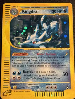 Kingdra H14/H32 Pokemon TCG Aquapolis Holo Foil Rare Card Moderately Played MP - Image 1