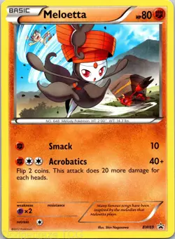 Meloetta BW69 Promo BW Black Star Promos Pokemon LP - Image 1