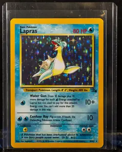 Lapras 1999 Pokemon Fossil #10/62 Holo - Image 1