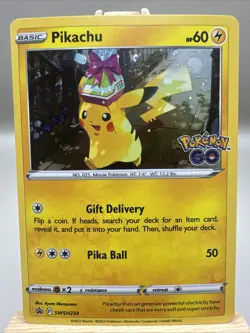 Pokemon Go Pikachu SWSH234 SWSH: Sword & Shield Promo Cards (NM) - Image 1