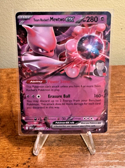 Team Rocket's Mewtwo EX 081/182 Pokemon SV Destined Rivals DRI Pack Fresh NM - Image 1