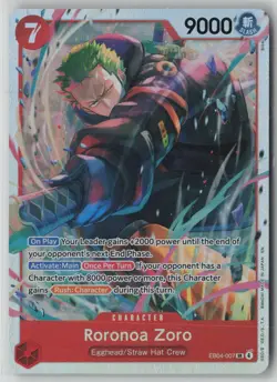 Roronoa Zoro EB04-007 One Piece Adventure on Kami's Island Super Rare Near Mint - Image 1