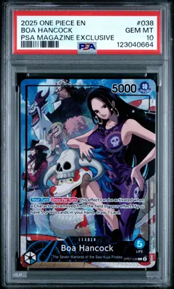 2025 ONE PIECE PROMOS PSA MAGAZINE EXCLUSIVE #038 BOA HANCOCK PSA 10 - Image 1