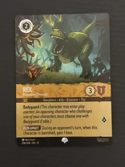 Disney Lorcana Rex Protective Dinosaur Epic Wilds Unknown - Image 1