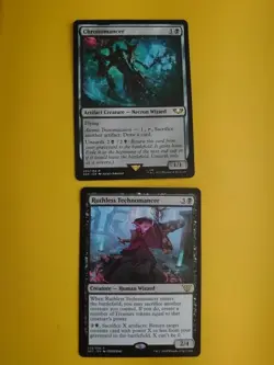 Ruthless Technomancer NEC & Chronomancer 40K Rare Wizards MTG 2 Card. - Image 1