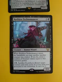 Ruthless Technomancer NEC & Chronomancer 40K Rare Wizards MTG 2 Card. - Image 2