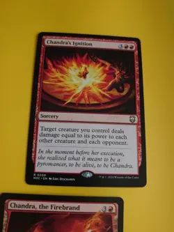 Chandra, the firebrand M13 & Chandra's Ignition rare sorcery red MTG 2 Card. - Image 4