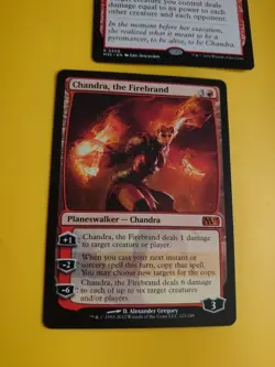 Chandra, the firebrand M13 & Chandra's Ignition rare sorcery red MTG 2 Card. - Image 5