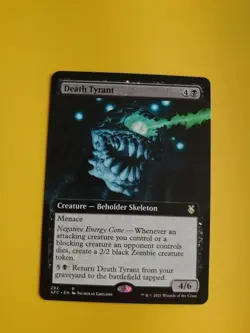 Death Tyrant. Beholder Skeleton Rare AFC 292 MTG Card. - Image 1