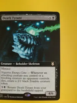 Death Tyrant. Beholder Skeleton Rare AFC 292 MTG Card. - Image 2