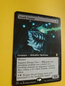 Death Tyrant. Beholder Skeleton Rare AFC 292 MTG Card. - Image 3