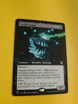 Death Tyrant. Beholder Skeleton Rare AFC 292 MTG Card. - Image 4