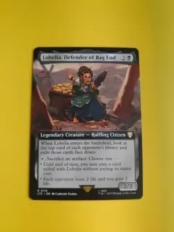Lobelia, Defender of Bag End/ Rare Halfling Citizen. LTC MTG Card. - Image 1