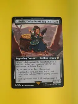 Lobelia, Defender of Bag End/ Rare Halfling Citizen. LTC MTG Card. - Image 3